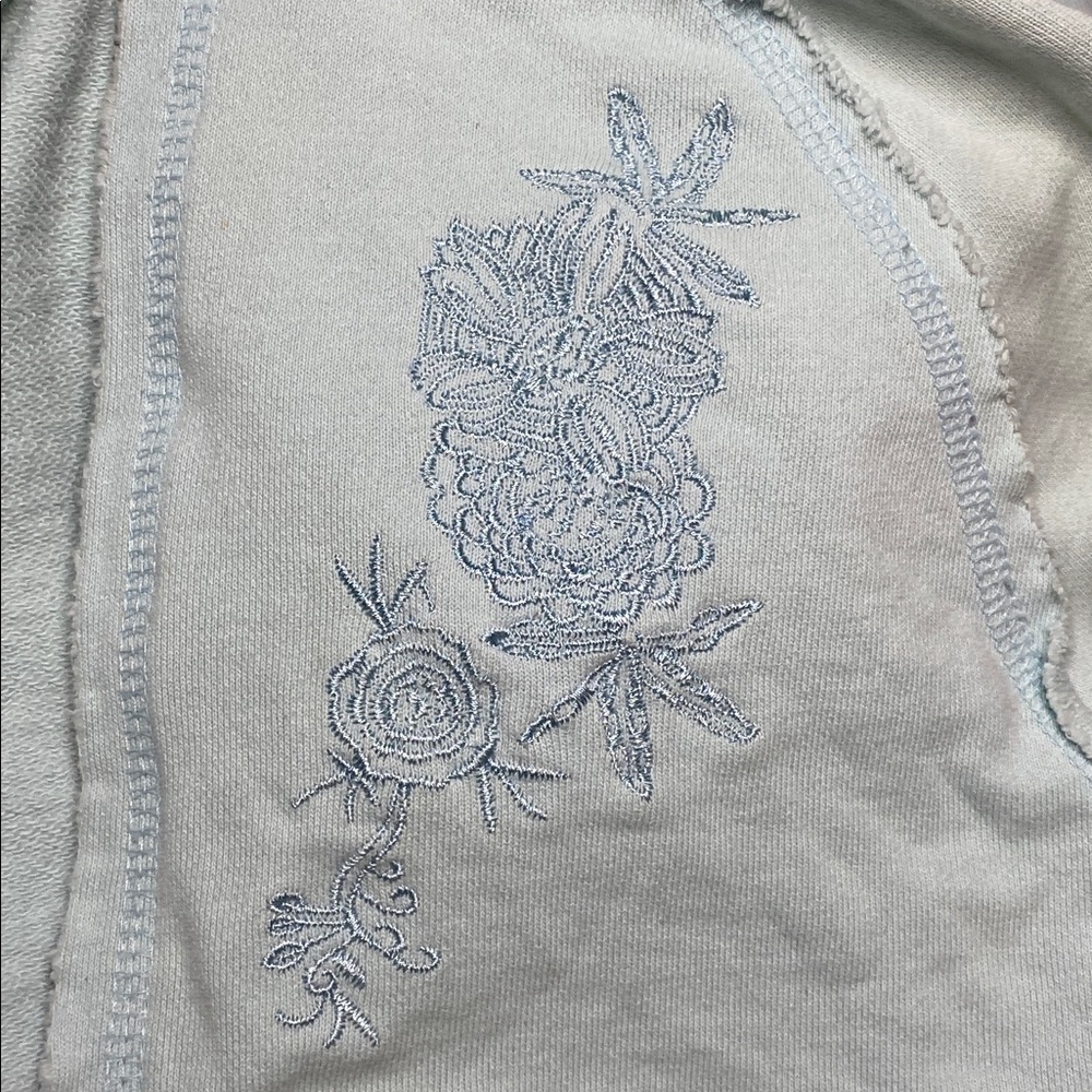 SOLD ‼️Kismet Y2K Baby Blue Cropped Hooded Zip-Up Jacket - Picture 6 of 10
